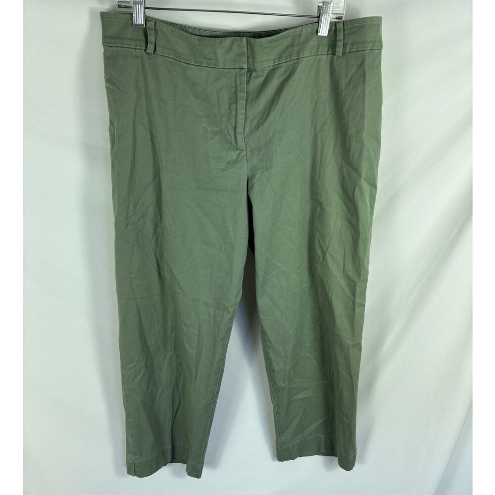 Talbots Green Chino Pant Womans Size 16